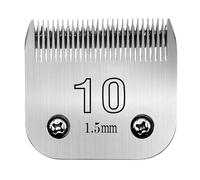 Cuchilla Clipper 4F 5F 7FC 9# 10# 30# 40# 50# Compatible con la mayoría, Compatible con Andis, Compatible con Oster, A5, Compatible con Wahl, Cortadoras para animales KM(Size 10-1.5mm)
