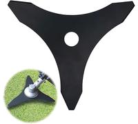 Cuchilla de 3 Dientes para Desbrozadora, Cuchilla Cortadora Diámetro 255 mm/Diámetro Orificio 25,4 mm/Espesor 1,5 mm, Tres Dientes Cortacésped Eléctrico Accesorios para Recortar Jardines Malezas