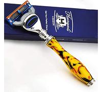 Cuchilla de afeitar de cartucho de 5 bordes con nuevo mango de resina irrompible - Edición Limitada - Edición Limitada - Special Collection of Haryali London