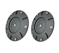 Cuchilla de afinación para cortacésped robótica, repuesto para 2 placas de disco de 170 x 16,9 mm, plástico negro, rendimiento de corte eficiente
