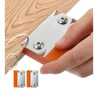 Cuchilla de borde de madera, cortadora de bordes con cuchillas afiladas de acero inoxidable, cortador de borde para un corte preciso de chapas, ideal para bordes rectos, curvos y biselados, bordes y