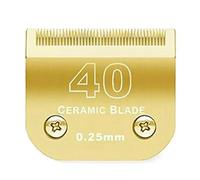 Cuchilla De Cerámica Desmontable Profesional For Perros, Compatible Con Andis, AG, AGC, AGP, AGRC Y Oster, Cortadoras De Aseo A5. Funciona Con Suavidad.(NO.40(0.25mm))