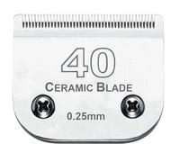 Cuchilla De Cerámica for Cortapelos, Compatible Con Andis, Compatible Con Oster, 10/15/30/40/4FC/5FC/7FC/3-3/4FC A5, Compatible Con Wahl, Piezas De Repuesto De La Serie KM(40(0.25mm))