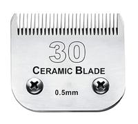 Cuchilla De Cerámica for Cortapelos, Compatible Con Andis, Compatible Con Oster, 10/15/30/40/4FC/5FC/7FC/3-3/4FC A5, Compatible Con Wahl, Piezas De Repuesto De La Serie KM(30(0.5mm))