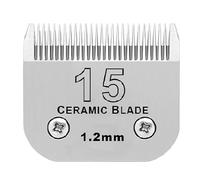 Cuchilla De Cerámica for Cortapelos, Compatible Con Andis, Compatible Con Oster, 10/15/30/40/4FC/5FC/7FC/3-3/4FC A5, Compatible Con Wahl, Piezas De Repuesto De La Serie KM(15(1.2mm))
