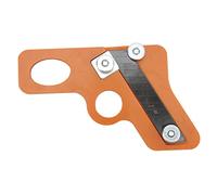 Cuchilla de corte para carpintería de 6 mm y cepilladora de esquinas de bordes con hoja de acero de aleación y tornillos de acero inoxidable para raspado de tiras de PVC, tableros (Uso único)