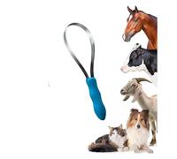 Cuchilla de doble cara para gatos y perros, cepillo para pelar caballos, herramienta de aseo para mascotas, corte de pelo, peine de doble diente fácil de limpiar, acero inoxidable profesional, todo