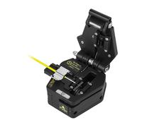 Cuchilla de fibra óptica con hoja de acero de tungsteno de 16 posiciones, más de 36000 cuchillas para empalme FTTH de alta precisión, herramienta de conexión en caliente y frío, negro (S-6C)