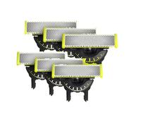Cuchilla de repuesto 360 for afeitadora One Blade QP25xx, QP26xx, QP27XX, QP28XX, One Blade Pro (QP6504, QP653x, QP654x, QP665x, QP652x)(6 piece)
