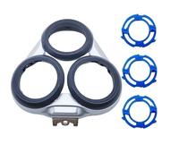 Cuchilla De Repuesto For Afeitadora Philips S5000, S5240, S5091 Y S5080. Accesorios For El Cuidado Personal Y Pequeños Electrodomésticos.(Silver Carmen cover+3 blue knife rest)