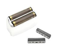 Cuchilla de repuesto for afeitadora y juego de malla, cuchilla de aluminio y cabezal de corte de red, compatible con Kemei TX1, repuestos de afeitadora.(Silver Cover Blade)