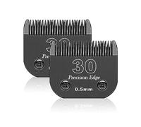 Cuchilla de repuesto para aseo de perros, compatible con las series Heiniger/MOSER Max45 /Andis/Oster A5/Wahl 10KM Series Recortadora para perros, tamaño 30 1/50" (0,5 mm), longitud de corte, 2
