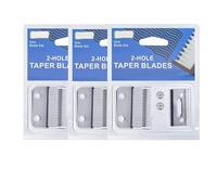 Cuchilla De Repuesto Profesional De 2 Orificios For Cortapelos, Compatible Con Wahl, Super Taper 8466, Cordless Magic Clip 8591 Y Andis.(3 Pcs)