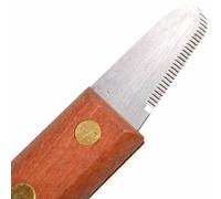 Cuchilla de Trimming con mango de madera GogiPet, para orejas y cabeza
