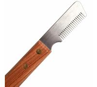 Cuchilla de trimming profesional con mango de madera, 18 dientes
