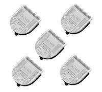 Cuchilla desmontable ajustable profesional 5 en 1 for perros, compatible con WAHL, Arco, Bravura, Chromado, cortapelos de bajo calor, seguro, desmontable, lavable, apto for mascotas(5pcs silver)