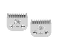 Cuchilla Desmontable For Cortapelos De Mascotas N.° 30, Compatible Con Oster, A5, Animales, Longitud De Corte De 0,5 Mm, 1/50 Pulgadas De Funcionamiento Suave.(2pcs)