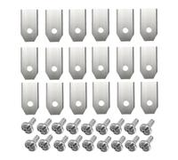 Cuchilla For Cortacésped, Compatible Con Husqvarna Compatible Con Gardena | Cuchillas de corte for cortacésped con kit de tornillos, cortacésped robótico de repuesto de acero inoxidable(18PCS Silver)