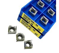 Cuchilla giratoria indexable de metal 10 piezas CCGT09T304 AK H01 herramienta de corte CNC de aluminio herramienta de torneado herramientas de torneado de madera de carburo(CCGT09T304 AK H01)