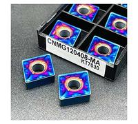 Cuchilla giratoria indexable de metal 10 piezas CNMG120404 CNMG120408 MA, herramienta de torneado, cuchillas de fresado CNC, inserto de corte(CNMG120408 MA KT7030)