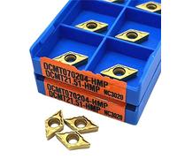 Cuchilla giratoria indexable de metal 10 piezas DCMT070204 NC3020 herramienta de torneado interno de carburo