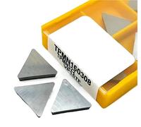 Cuchilla giratoria indexable de metal 10 piezas de fresado TPMN160308 15TF, herramienta de torneado de metal, herramienta de torneado de acero inoxidable, mecanizado de carburo(TPMN160308 15TF)