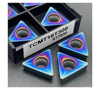 Cuchilla giratoria indexable de metal 10 piezas de insertos de carburo TCMT110204 TCMT16T304 KT7030, herramienta de torneado de metal, herramientas de torneado externo, cortador de fresado(TCMT 16T308