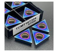 Cuchilla giratoria indexable de metal 10 piezas de insertos de carburo TCMT110204 TCMT16T304 KT7030, herramienta de torneado de metal, herramientas de torneado externo, cortador de fresado(TCMT 16T304