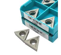 Cuchilla giratoria indexable de metal 10 piezas TCMT16T304 TCMT16T308-MT CT3000 herramienta de torneado externo torno CNC carburo corte metal(TCMT16T308-MT CT3000)