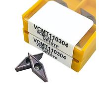 Cuchilla giratoria indexable de metal 10 piezas VCMT110304 15TF 6020 Hoja de carburo de acero inoxidable Hoja de herramienta de torno de carburo de tungsteno(VCMT110304 15TF)