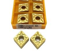 Cuchilla giratoria indexable de metal CNMG120408 MA 6020 Insertos de carburo Herramienta de torneado externo Insertos de torneado CNC Procesamiento de acero(CNMG120408 MA 6020)