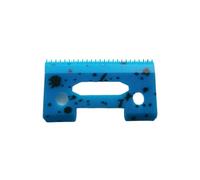 Cuchilla Móvil De Cerámica Con Dientes Escalonados De 2 Orificios, For Cortapelos Inalámbrico, Cuchilla Reemplazable, Compatible Con Wahl Y Tijeras, 1 Unidad(110-Blue)
