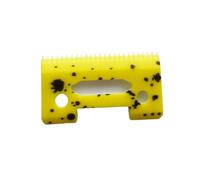 Cuchilla Móvil De Cerámica Con Dientes Escalonados De 2 Orificios, For Cortapelos Inalámbrico, Cuchilla Reemplazable, Compatible Con Wahl Y Tijeras, 1 Unidad(110-Yellow)