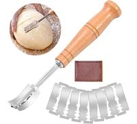 Cuchilla Panadero ZITFRI Cuchillo de Panadero con 10 Cuchillas para Panadería Kit de Herramienta de Corte de Pan de Acero Inoxidable Accesorio Panadería para DIY Pan Masa Hornear Cocina Bricolaje