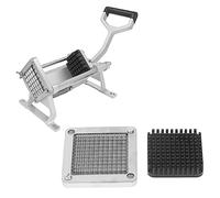 Cuchilla para Cortar Patatas, Inserciones de Corte de Acero Inoxidable y Conjunto de Cuchilla Perforadora y Bloque de Empuje, Cuchilla de Repuesto para Cortador de Virutas, (6MM)