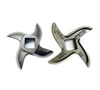 Cuchilla para molinillo de carne #12, piezas de repuesto para molinillo de carne, cortador de cuchillo de repuesto para molinillos, comprueba el tamaño y la forma (hoja de molinillo de carne #12)