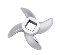 Fdit Cuchilla para picadora de carne de acero inoxidable de repuesto para molinillos de accesorios (32#)