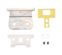 Cuchilla Plateada For Afeitadora T Outliner, Compatible Con Andis,compatible Con GTX. Cuchilla De Repuesto. Cuchilla Blanca T + Cuchilla De Acero Plateada. Repuestos For Afeitadora.