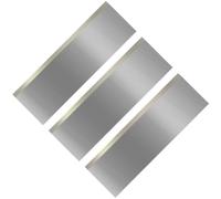 Cuchilla reafilable for cabezal de corte de cepilladora y regruesadora, cuchillas de precisión HSS for cepilladora, 155 x 17 x 3 mm, 3 piezas