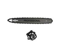 Cuchilla y barra para motosierra de 45 cm 18" 72 eslabones de repuesto más cadena y segunda cadena de regalo para motosierras explosión 45 CC 52 CC repuesto barra guía sierra