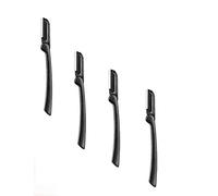 Cuchillas Afeitar Mujer Cara de afeitar Afeitadoras de cejas para mujer Rostro de mujer de Cuchillas dermaplanadoras para cara Ceja Shaver black 4pcs