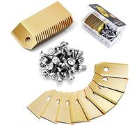 Cuchillas Automower en Titanio,30 Piezas Cuchillas de Repuesto Titanio para Robot Cortacésped Gardena/Husqvarna Automower Accesorios, con Tornillos