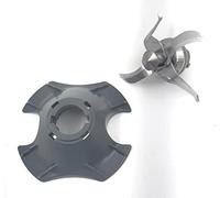 Cuchillas de acero inoxidable con junta de goma compatibles con THERMOMIX TM21 + base del vaso/cuchillas