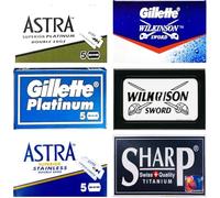 Cuchillas de afeitar Astra Platinum, Gillette WiIkinson Sword, Sharp Titanium, Permasharp, Astra Stainless, Gillette Platinum New