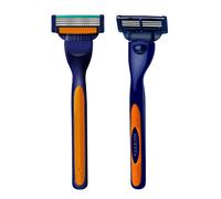 Cuchillas de afeitar de calidad para hombres, hoja de acero inoxidable alemana, afeitado cómodo, Compatible con cabezal de repuesto para afeitadora Gillette Mach 3 1 Handle 1 Blade