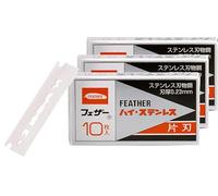 Cuchillas de Afeitar Feather FHS-10, Paquete de 30