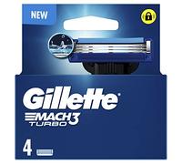 Cuchillas de afeitar Gillette MACH 3 TURBO (4 Unidades)