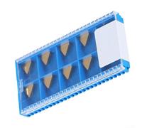 Cuchillas de carburo del triángulo TPG22 10pcs con la capa del TiN para el torneado del CNC, ofreciendo alta velocidad y estabilidad en procesos de corte