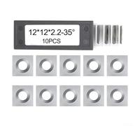 Cuchillas de carburo insertadas 10 piezas cuadradas 12x12x2 2 mm para cepilladoras y juntas de carpintería con fuerte resistencia