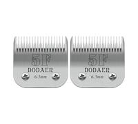 Cuchillas de cerámica para cortapelos para perros, compatibles con Moser 45-50/heiner/Andis,Oster A5,Wahl KM10,Tamaño 5F 1/4 pulgadas (6,3 mm) Longitud de corte, 2 unidades